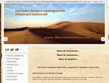 Tablet Screenshot of liberocammino.com